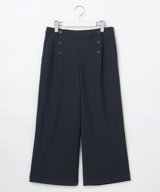 J.PRESS LADIES L 【洗える】T/Rウォッシャブルギャバ マリン パンツ ネイビー系