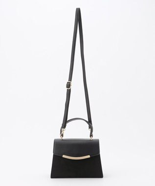 ANY SIS 【2WAY】コンビフラップ バッグ ブラックスエード