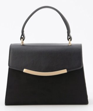 ANY SIS 【2WAY】コンビフラップ バッグ ブラックスエード