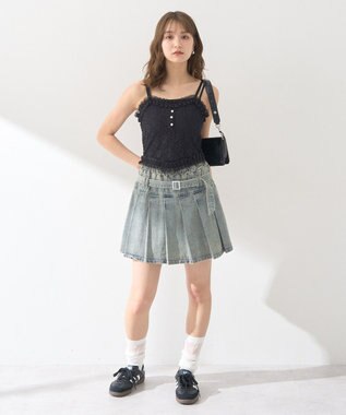 earth music&ecology コルセットライクキャミソール Black