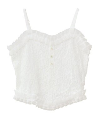 earth music&ecology コルセットライクキャミソール Off White