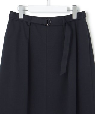 23区 【セットアップ対応/洗える】トリアセジャージーセットアップ スカート ネイビー系