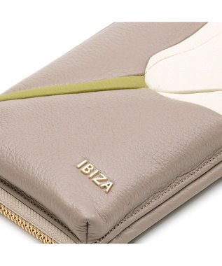 IBIZA プレーサ　ウォレット＆スマートフォンポシェット ピンクベージュ