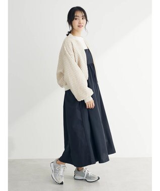 Green Parks ・ＳＵＧＡＲ　ＳＰＯＯＮ　エンボスチェックブルゾン Ivory