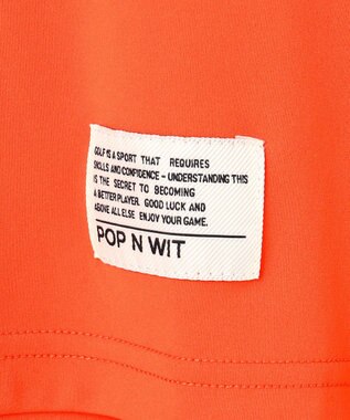 PW CIRCULUS 【吸水速乾 / UV遮蔽率96.3% UVカット / ストレッチ】【WOMEN】ポケットモックT ゴルフウェア レディース オレンジ系