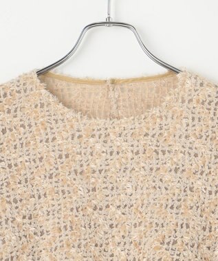 #Newans 【洗える】フィラッフィギャザースリーブブラウス ベージュ