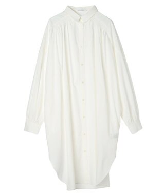 AMERICAN HOLIC バックギャザーシャツワンピース Off White