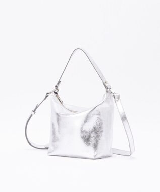 russet ソフトレザーシンプルショルダーバッグ【silver】(CE-1462) Silver