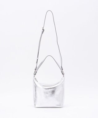 russet ソフトレザーシンプルショルダーバッグ【silver】(CE-1462) Silver