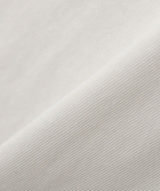 Green Parks ７分袖サイドシャーリングドッキングプルオーバ Off White