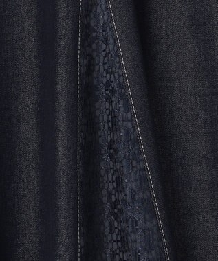 ANY SIS 【洗える】デニムライクシャンブレー スカート シャンブレーブルー