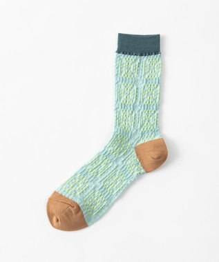 TRICOTE かぎあみ柄パンピーソックス 40MINT