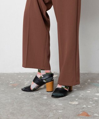 TRICOTE モザイクタイル柄 シアーソックス