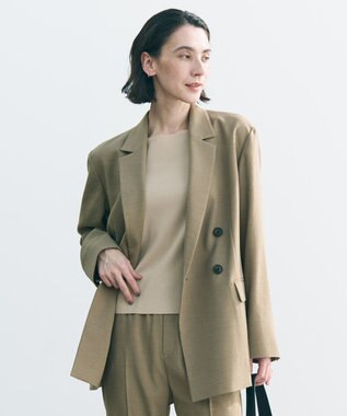 UNFILO TENNEN TOUCH ダブルブレスト ジャケット カーキ