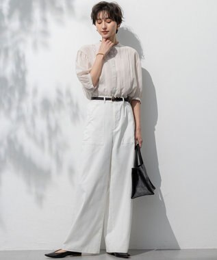 23区 メッシュ ナローベルト ダークブラウン系