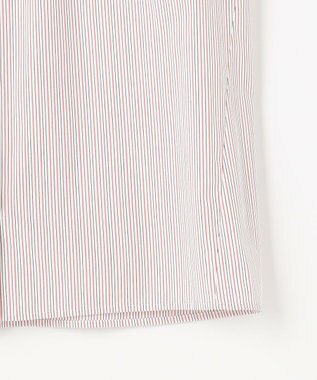 J.PRESS LADIES BEZ ドビーストライプ シャツカラー ブラウス ホワイト×ピンク×スレート系