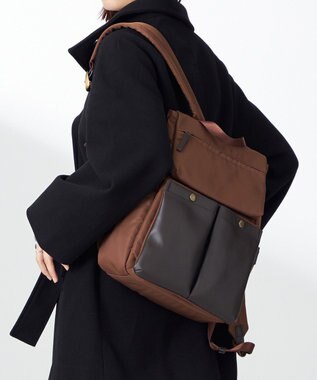 Y'SACCS 木村多江×Y'SACCS フラップポケットリュックサック チョコ