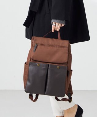 Y'SACCS 木村多江×Y'SACCS フラップポケットリュックサック チョコ