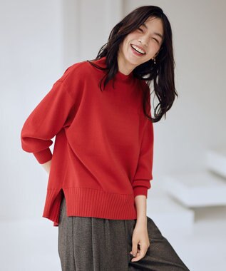【5色展開】ハイネックデイリーニット