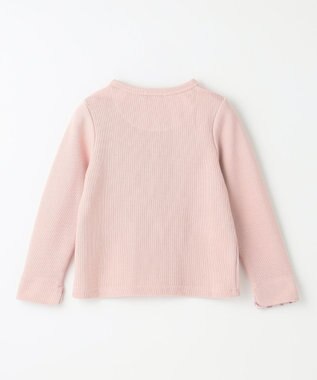 ANY KIDS スナップボタン フレンチ カーディガン ピンク