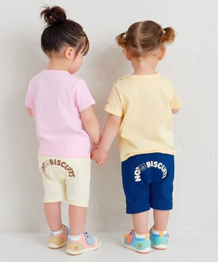 MIKI HOUSE HOT BISCUITS 【70-120cm】ロゴシリーズ 半袖Tシャツ マルチカラー