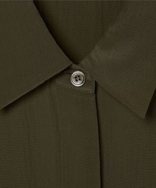 JOSEPH 【WEB＆OUTLET限定】CDC ブレンド シャツカラーブラウス Hass Avocado