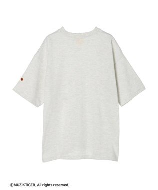 Green Parks ムジークタイガー／手書き風刺しゅうＴシャツ Oatmeal