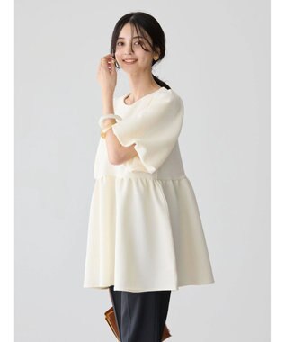 AMERICAN HOLIC ジャガードティアードカットプルオーバー Ivory