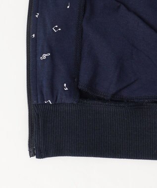 組曲 KIDS 【110-140㎝】ラウンドカラージップアップパーカー ネイビー