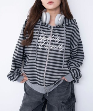 WEGO グラフィックZIPパーカー