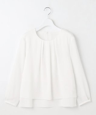 J.PRESS LADIES プルエラツイル レイヤード カットソー ホワイト系