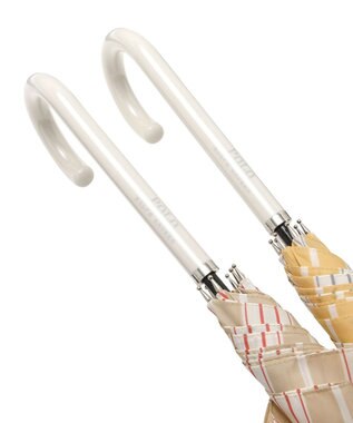 MOONBAT POLO RALPH LAUREN(ポロ ラルフローレン) 長傘 ソフトストライプ ポロポニー ワンポイント ベージュ