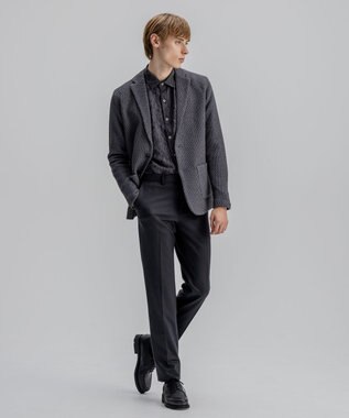 JOSEPH HOMME ストロータックステッチ　ニットジャケット グレー系