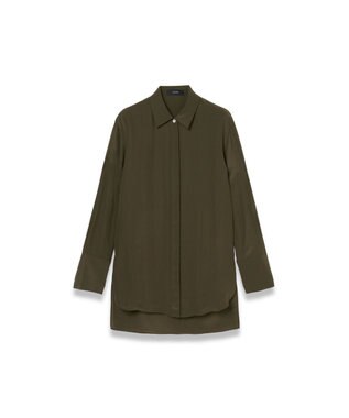 JOSEPH 【WEB＆OUTLET限定】CDC ブレンド シャツカラーブラウス Hass Avocado