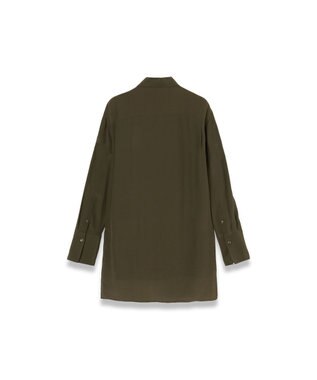 JOSEPH 【WEB＆OUTLET限定】CDC ブレンド シャツカラーブラウス Hass Avocado