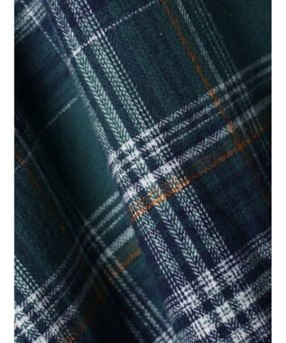 CRAFT STANDARD BOUTIQUE チェックバンドカラーサークルブラウス Green