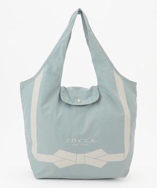 TOCCA 【撥水】TOCCA RIBBON ECOBAG エコバッグ スカイブルー系