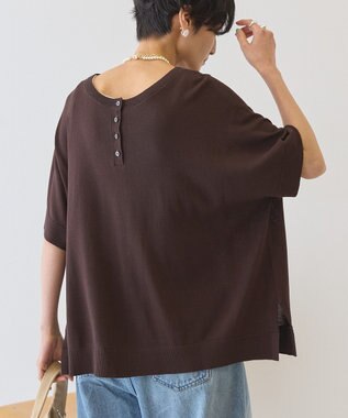 AMERICAN HOLIC 【前後2WAY】ポンチョニット Brown