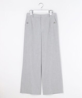 J.PRESS LADIES S トロピカルストレッチ ワイド パンツ グレー系