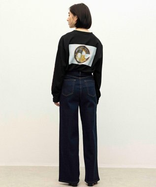 NAVE タブチ×NAVE プリント長袖Tシャツ ブラック系