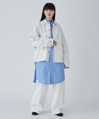 WEGO デニムカバーオール ホワイト