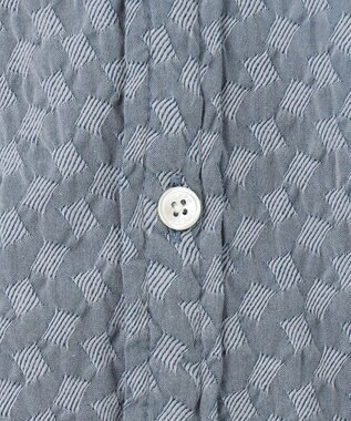 JOSEPH HOMME パターンジャガードストレッチ  /  レギュラーカラー半袖シャツ ライトグレー系