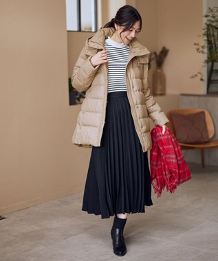 ANY L 【6色展開】フリルネックニット [WEB限定]ボーダー