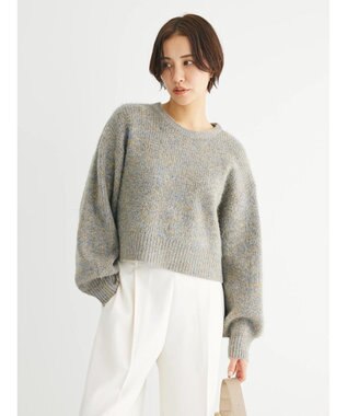 Green Parks ・ＥＬＥＮＣＡＲＥ　ＤＵＥ　ミックスシャギーニット Beige