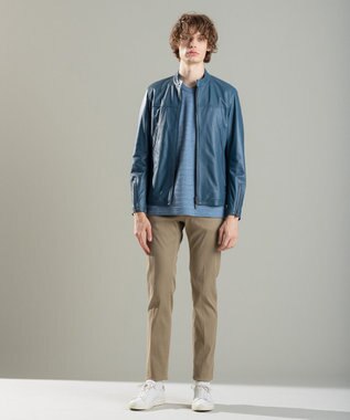 JOSEPH HOMME ストームリップル Vネックカットソー ダルブルー系