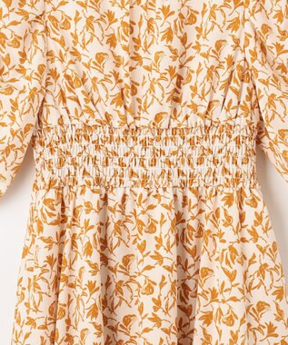 Feroux フラワープリント ワンピース ホワイト系1