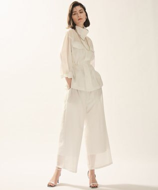 uncrave シアーオーガンジー ミリタリーブルゾン オフ