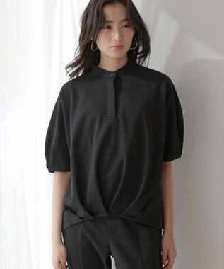 組曲 L 【接触冷感・WEB限定】ジョーゼットジャージードルマンスリーブ ブラウス