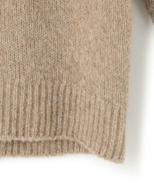 23区 【洗える】ブークレ タートルネック ニット ベージュ系