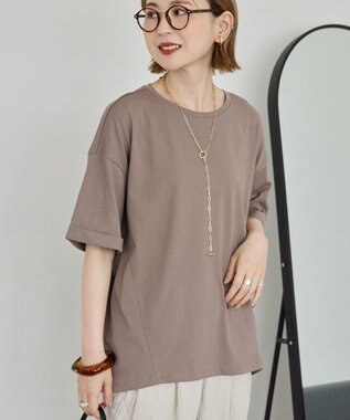 AMERICAN HOLIC 接触冷感バック切替コクーンプルオーバー Mocha